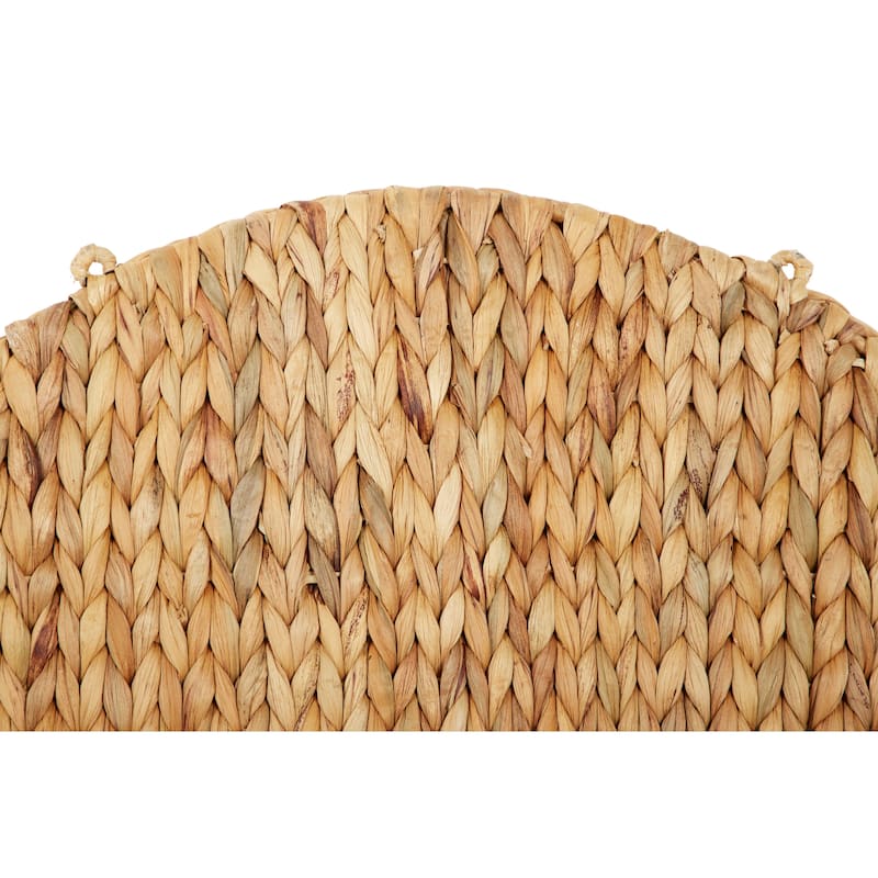 Dried Plant Round 3 Shelves Wall Shelf - Brown - Roche River Decor - 6"W x 24"L x 24"H
