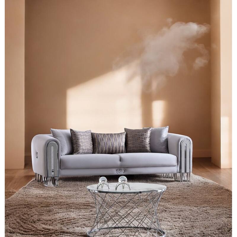 SmartMop 3 Pieces Living Room Sets 2 Sofa 1 Chair