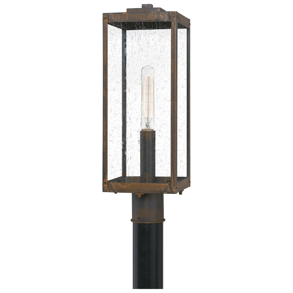 Westover 1-Light Outdoor Post Mount in Industrial Bronze