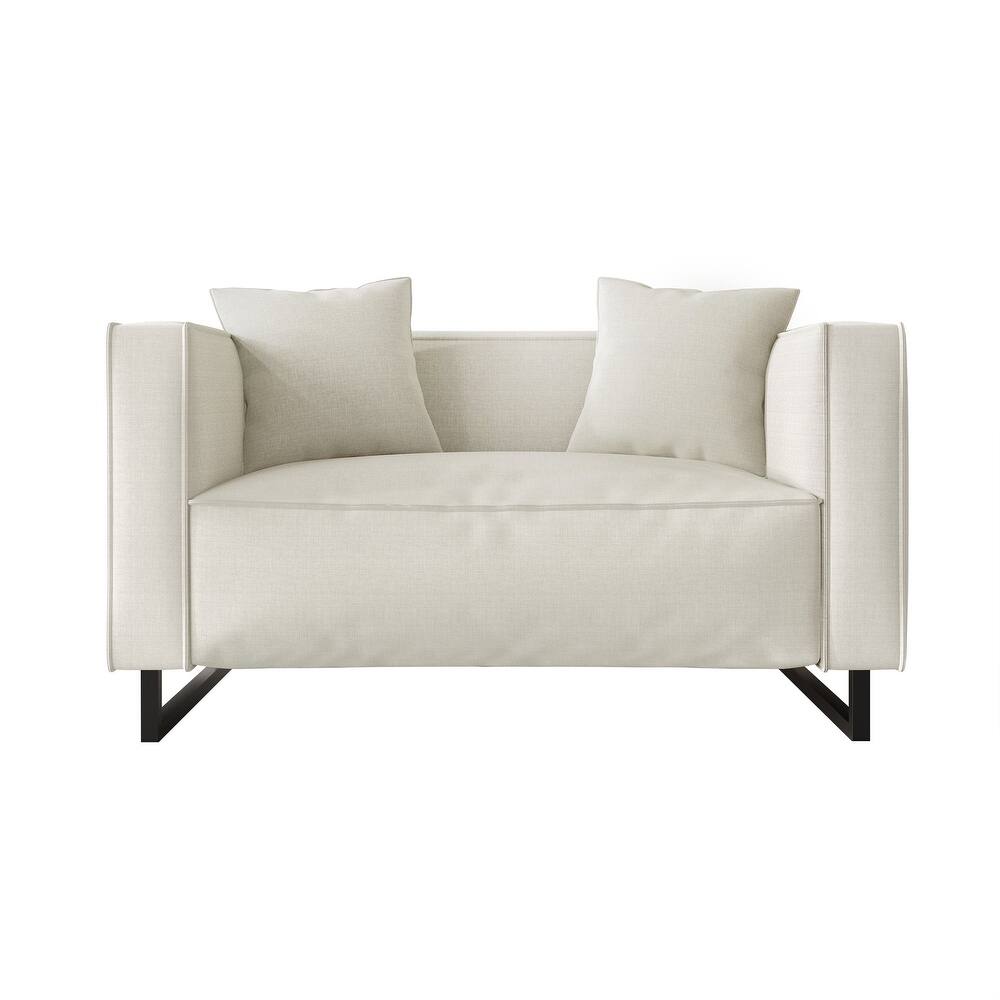 CraftPorch Mid Century Modern 2- Pieces Upholstered Living Room Set