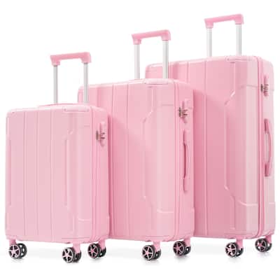 Luggage Sets 3 Piece, Hard shell ABS Lightweight Durable Suitcases with Double Spinner Wheels 20/24/28 Inch
