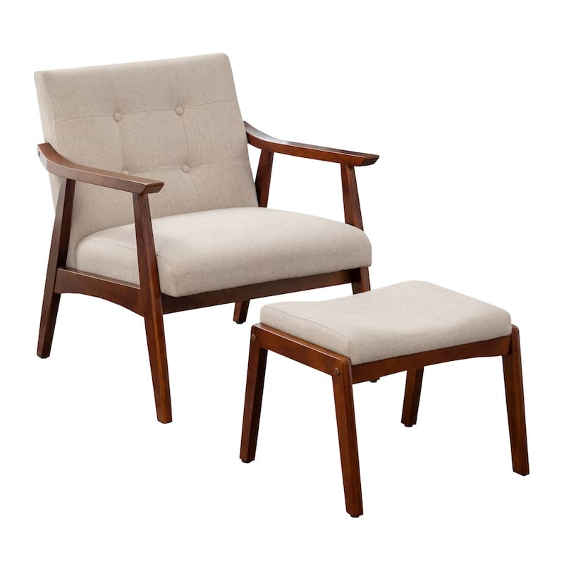 Convenience Concepts Take a Seat Natalie Accent Chair and Ottoman Set