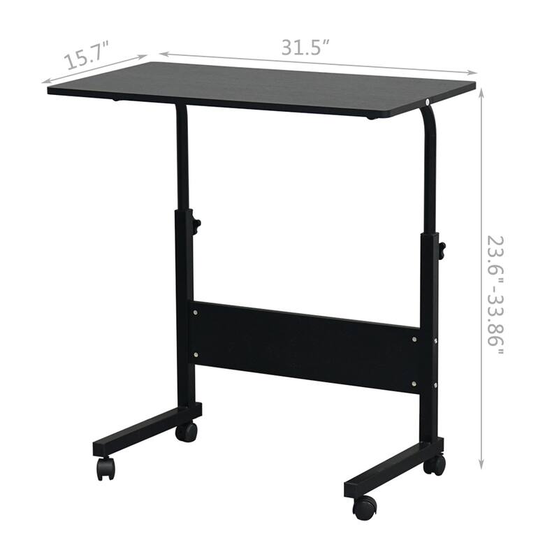Removable Chipboard & Steel End Table with Baffle