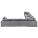preview thumbnail 5 of 10, Anka Grey Linen Down Filled Cushioned 7-Seat Sectional Sofa by iNSPIRE Q Modern