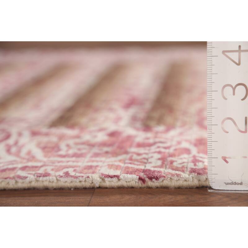 Abstract Modern Oriental Accent Rug Handmade Wool Carpet - 2'9"x 4'8"