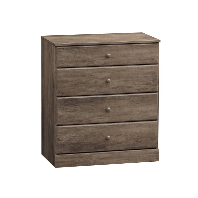 Prepac Astrid 4 Drawer Dresser for Bedroom, Chest of Drawers, Bedroom Furniture, Clothes Storage and Organizer