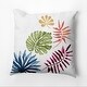 preview thumbnail 3 of 4, Brambles, Floral Print Outdoor Pillow 16" x 16"