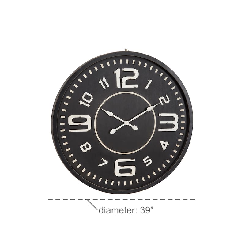 Wooden Decorative Wall Clock -Roche River Decor