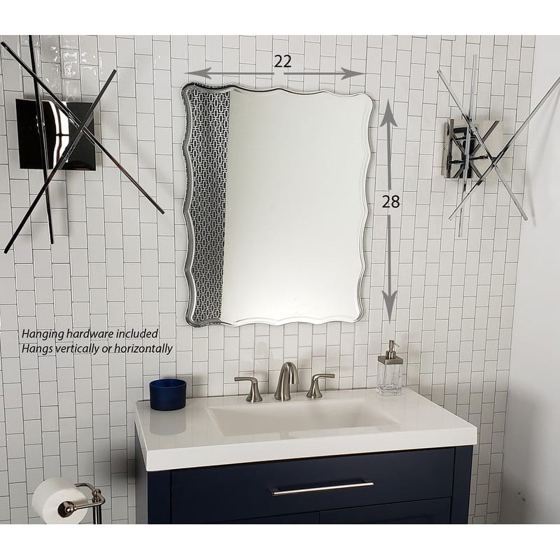 Frameless Ridge Mirror