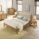 preview thumbnail 2 of 36, Roundhill Furniture Vichy 6-Piece Rattan Bedroom Set with Upholstered Bed, Dresser, Mirror, 2 Nightstands, and Chest