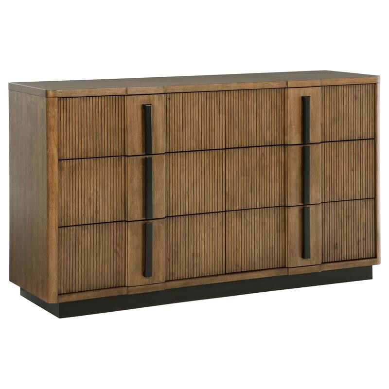 Terrace 6-drawer Dresser and Mirror Ash Brown - Dresser