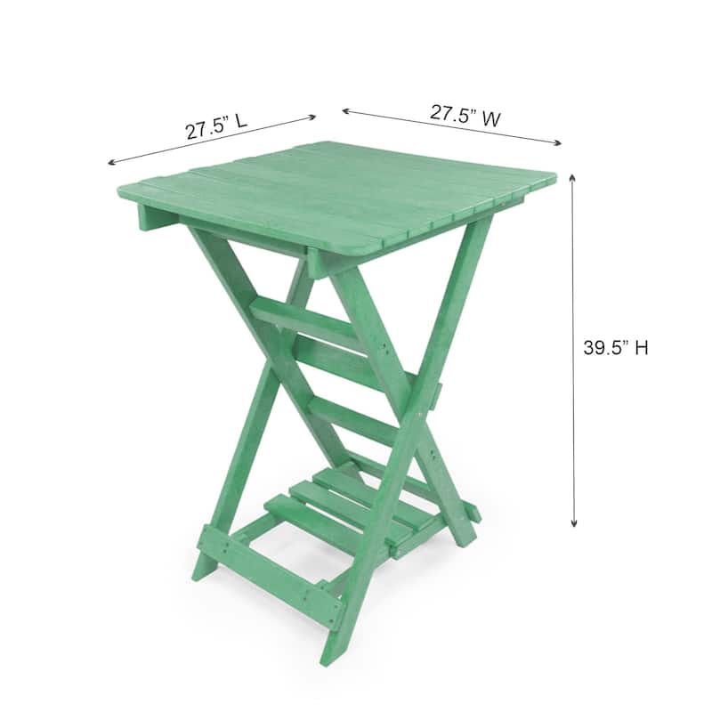 Harbor Point Fully Assembled All-Weather Outdoor Folding Bar Set - 5-piece