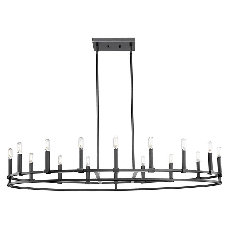 Innovations Lighting Downtown Urban - Lexington - 16 Light 48" Stem Hung Chandelier - Matte Black