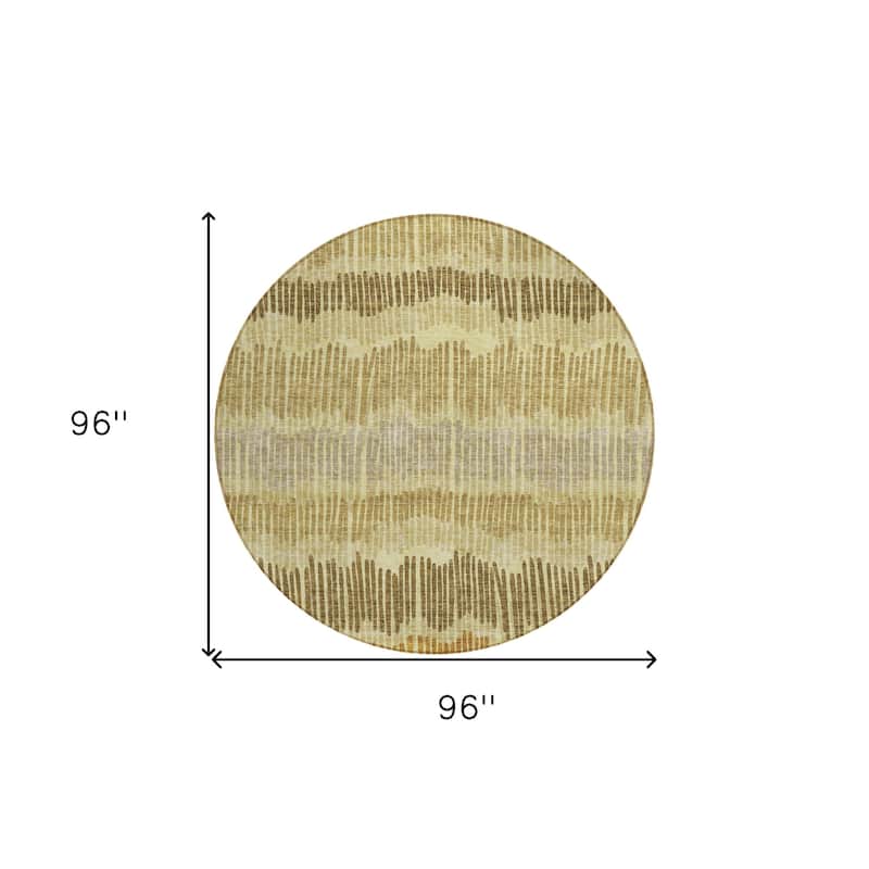 HomeRoots Striped Transitional Rectangle Outdoor Rug