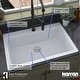 preview thumbnail 24 of 57, Karran QT-812 Top Mount 33 in. Large Single Bowl Quartz Kitchen Sink Kit
