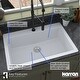 preview thumbnail 42 of 49, Karran Top Mount 33 in. Large Single Bowl Quartz Kitchen Sink
