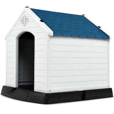 Durable Plastic Dog House with Effective Ventilation System and Secure Fastening Mechanism"- Medium