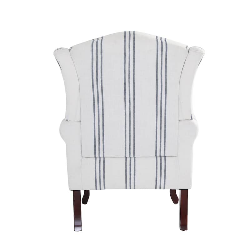 2 Set Traditional Wingback Accent Chairs Upholstered Armchair