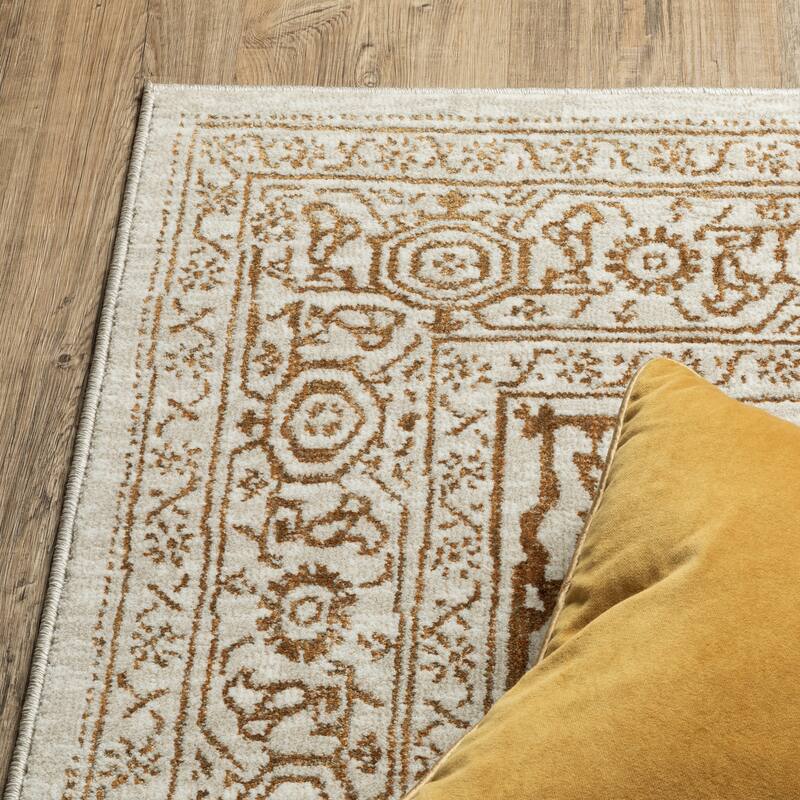 Style Haven Ingram Two-Tone Traditional Medallion Area Rug