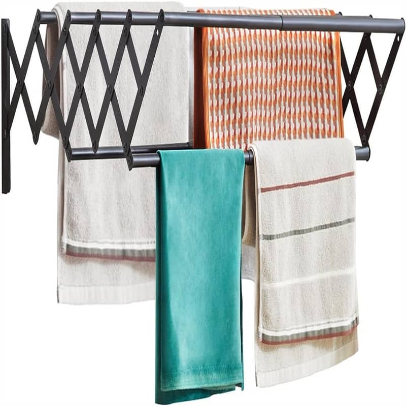 Clothes Drying Rack Wall Mounted - 23.3"D x 9.5"W x 7.1"H