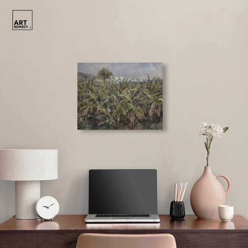 Field of Banana Trees Canvas by Art Remedy, Gallery Wrapped