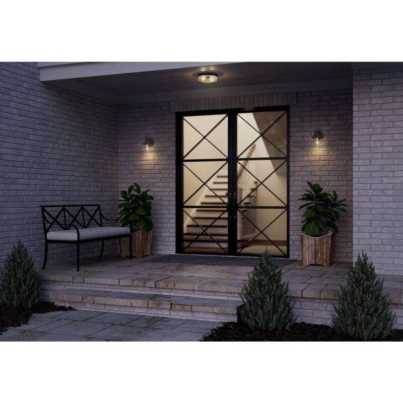 Weldon Collection Two-Light Flush Mount - 9.750" x 13.750" x 13.750"