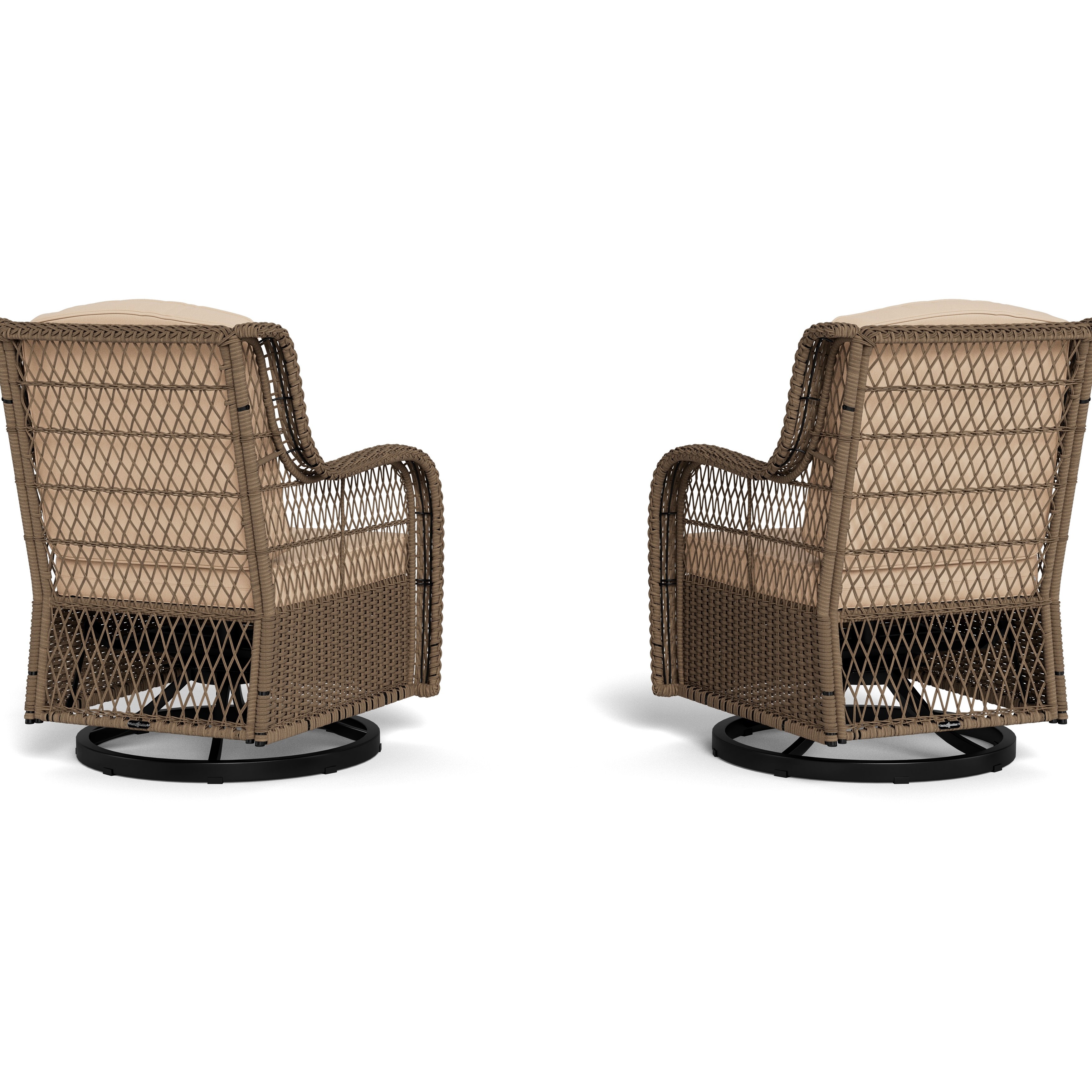 Outdoor wicker 2025 rockers and gliders
