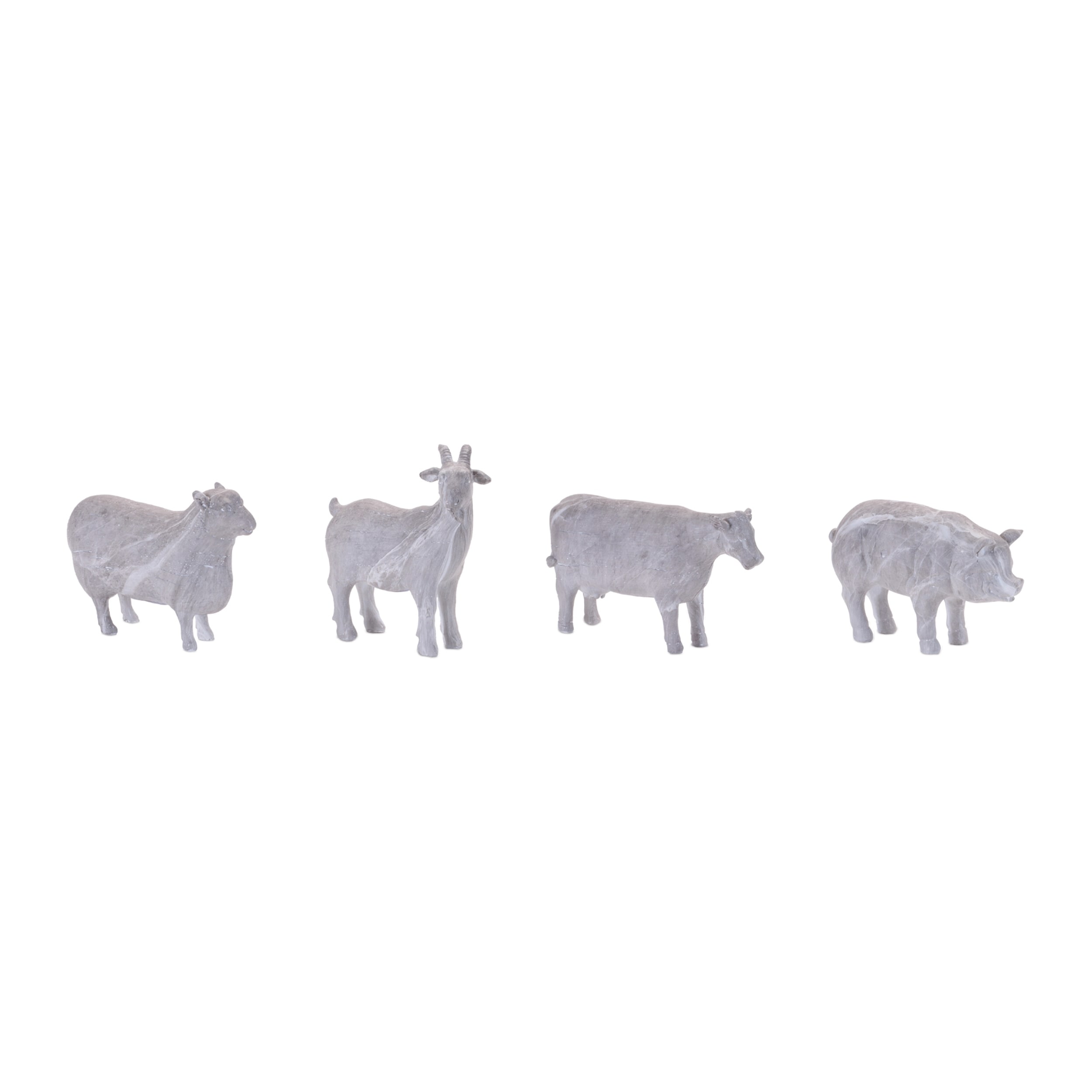 Distressed Farm Animal Figurine (Set of 2)