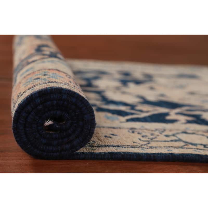 Vegetable Dye Ziegler Oriental Runner Rug Handmade Wool Carpet - 3'2"x 13'3"