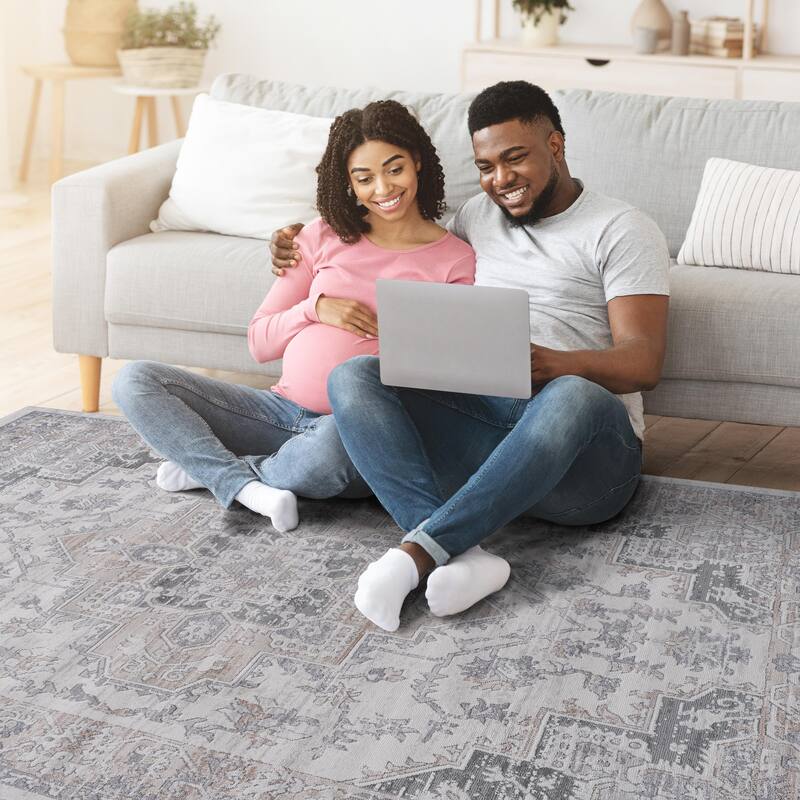 MARFI Collection Oriental Non-Shedding Doormat Rug