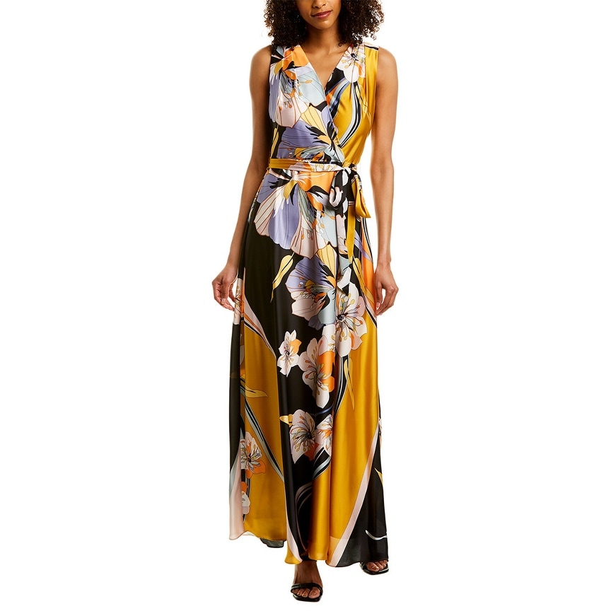 tahari maxi dresses floral