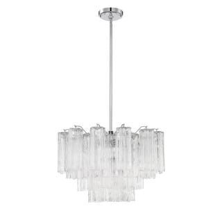 Addis 9 Light Polished Chrome Chandelier - 22"W x 14.25"H x 22"D