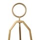 preview thumbnail 10 of 8, Metal Tall Adjustable Minimalistic Tabletop Display 3 Tier Easel with Circular Ring Top - Gold - Roche River Decor