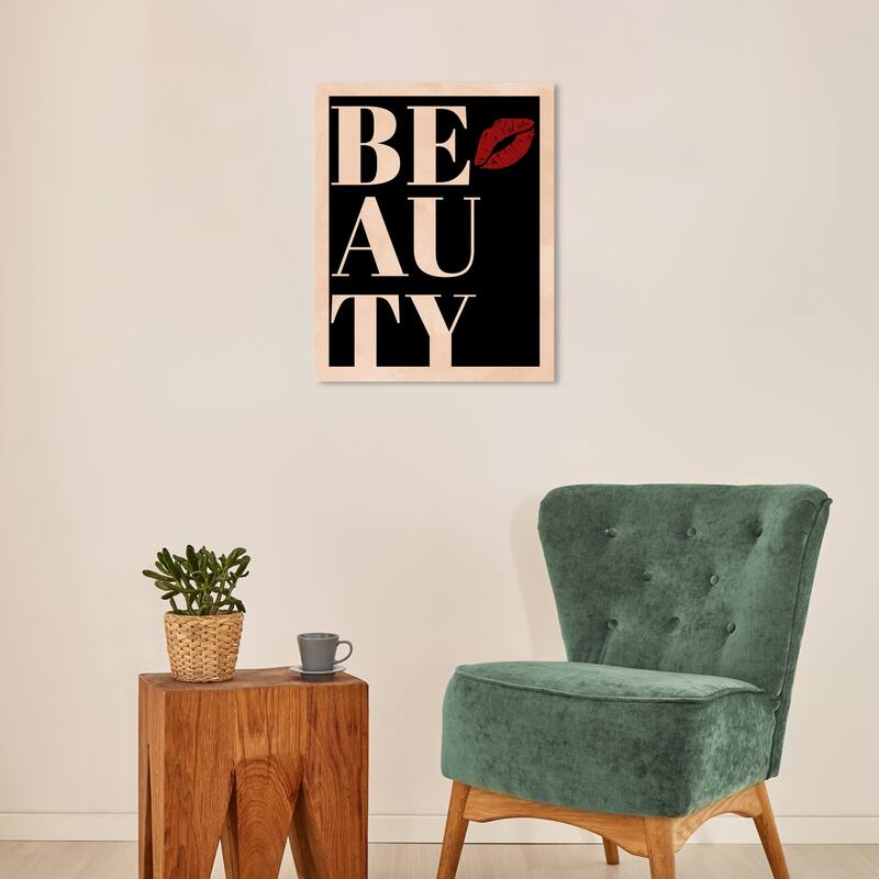 Wynwood Studio Fashion and Glam Beauty Kiss Pink and Light Pink Modern & Contemporary Wall Art Canvas Print - 20 x 16