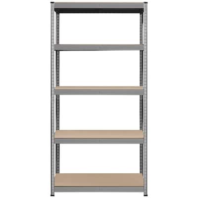 Yaheetech 71in 5-Tier Metal MDF Storage Rack, Adjustable Shelves, 386lb Capacity for Each Shelf