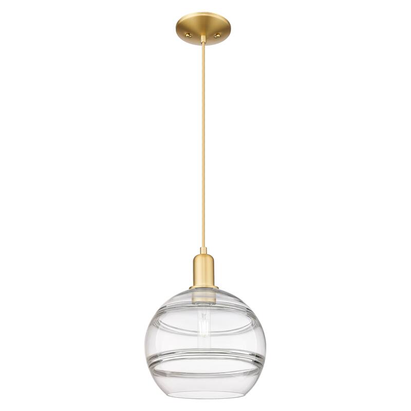Innovations Lighting Endless Possibilities Arcadia - Rochester - 1 Light 10" Cord Hung Mini Pendant - Clear/Satin Gold
