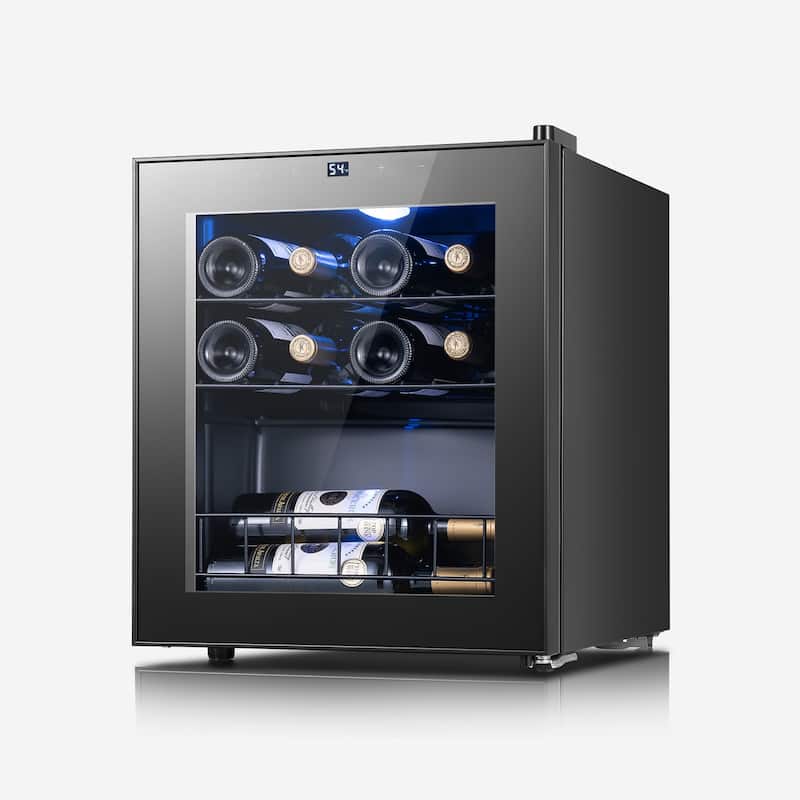 Yeego 12 Bottle Wine/Beverage Refrigerator, Freestanding, Compact