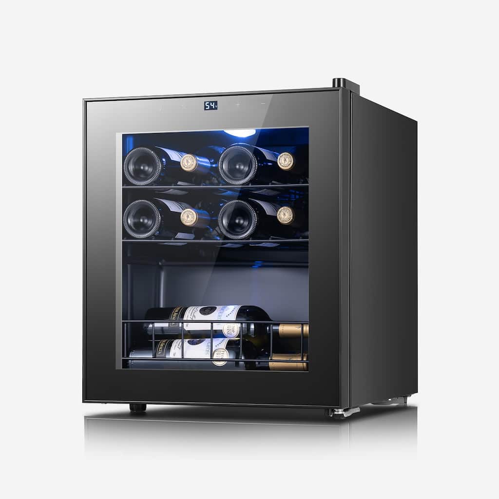 Yeego 12 Bottle Wine/Beverage Refrigerator, Freestanding, Compact