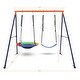 preview thumbnail 12 of 12, Saucer Swing with Stand for Kids