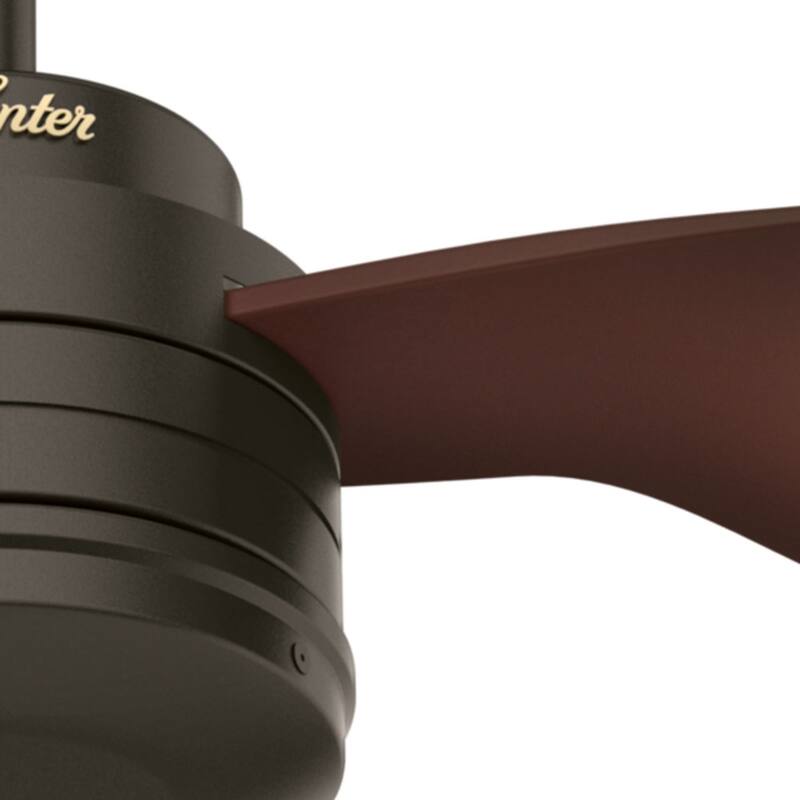 Hunter 52" Cabo Frio Outdoor Ceiling Fan with Wall Control - Modern Industrial - Damp Rated!