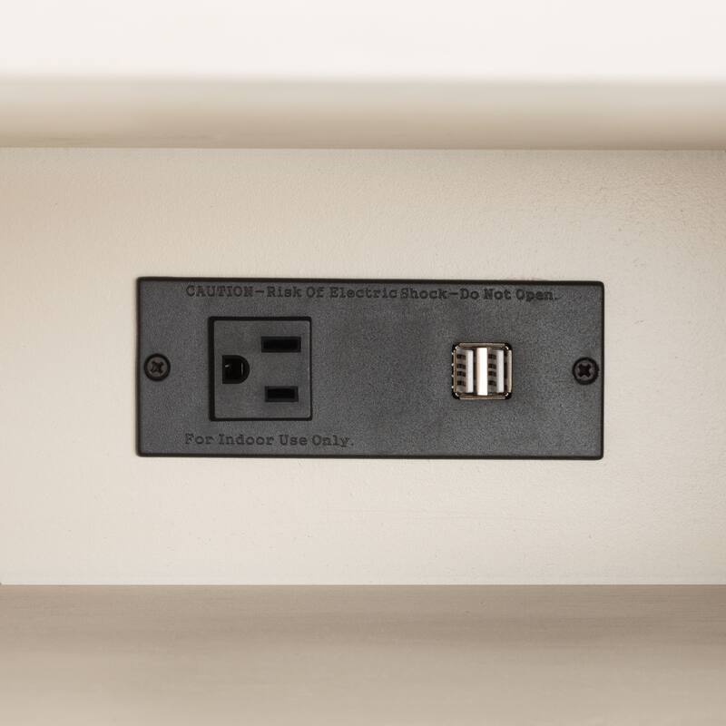 SAFAVIEH Sydni Nightstand with Usb Charging Port