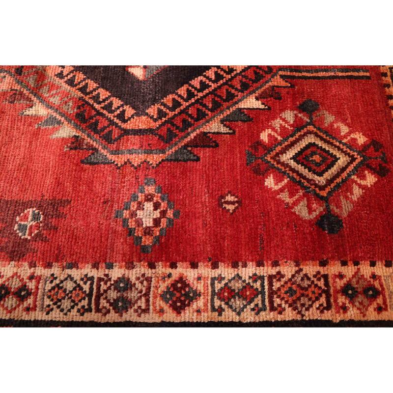 ECARPETGALLERY Hand-knotted Melis Vintage Red Wool Rug - 5'5 x 8'11