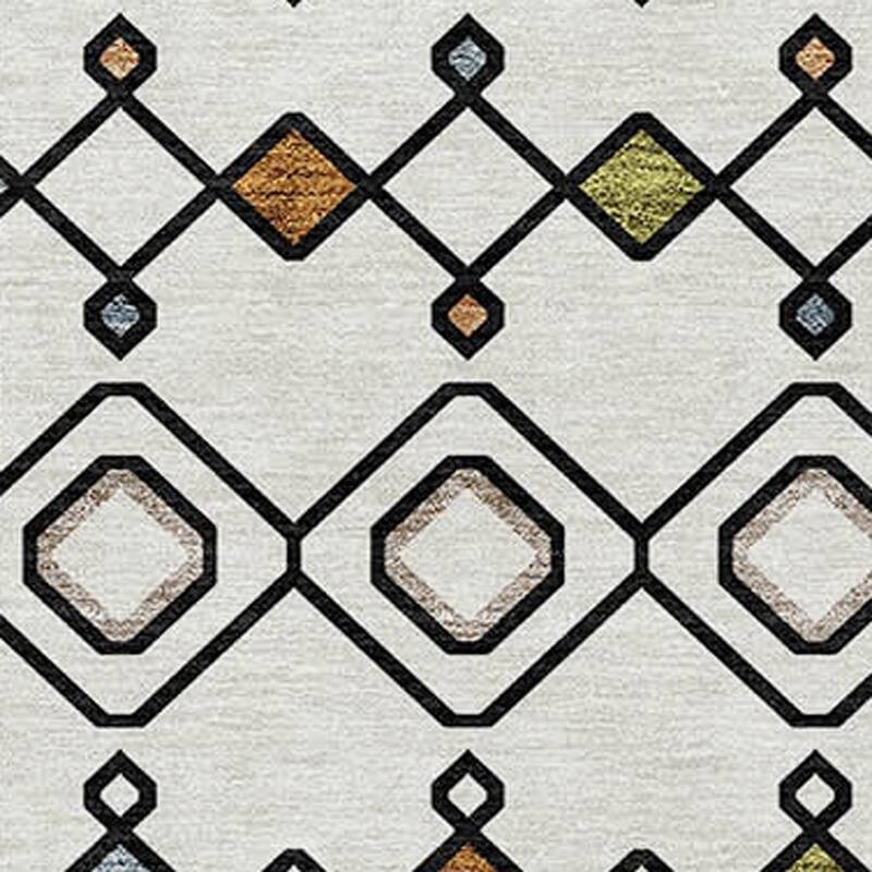 HomeRoots Geometric Modern Rectangle Outdoor Rug