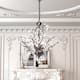 Maxax 4 - Light Unique Classic / Traditional Chandelier with Crystal Accents - MX19046-4-P