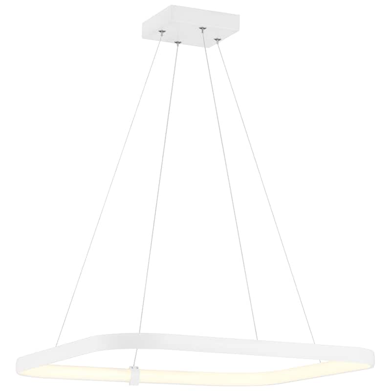 Ravello Dual Voltage 24" LED Pendant - Matte White