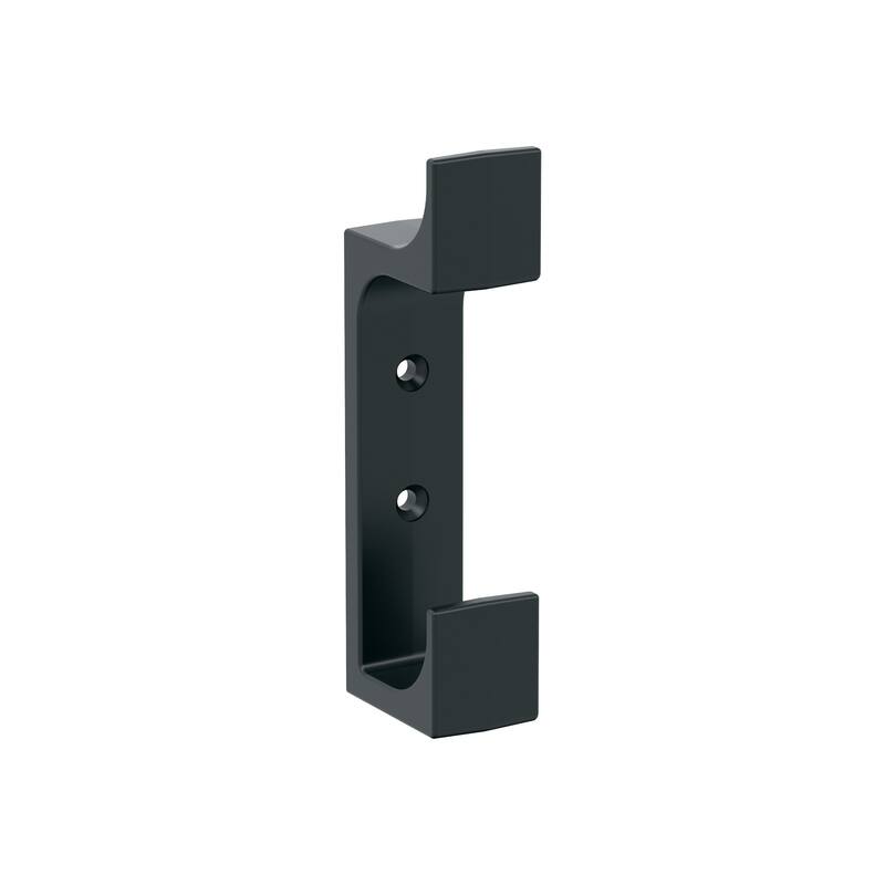 Amerock Bray Double Prong Decorative Wall Hook - Matte Black