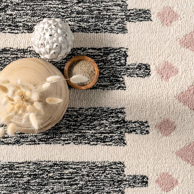 Brooklyn Rug Co Eija Transitional Striped Wool Area Rug Bed Bath