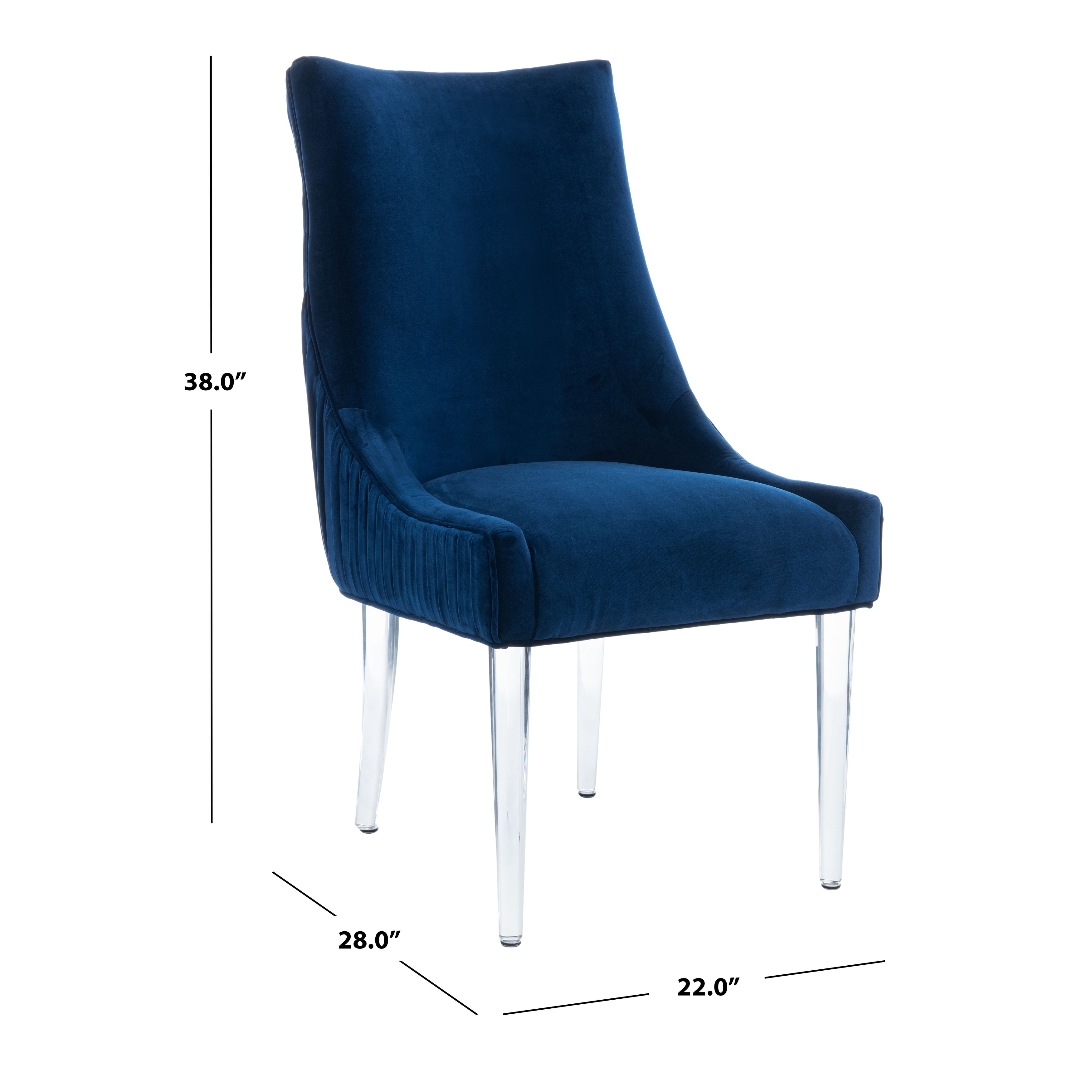SAFAVIEH Couture De Luca Acrylic Leg Dining Chair 22