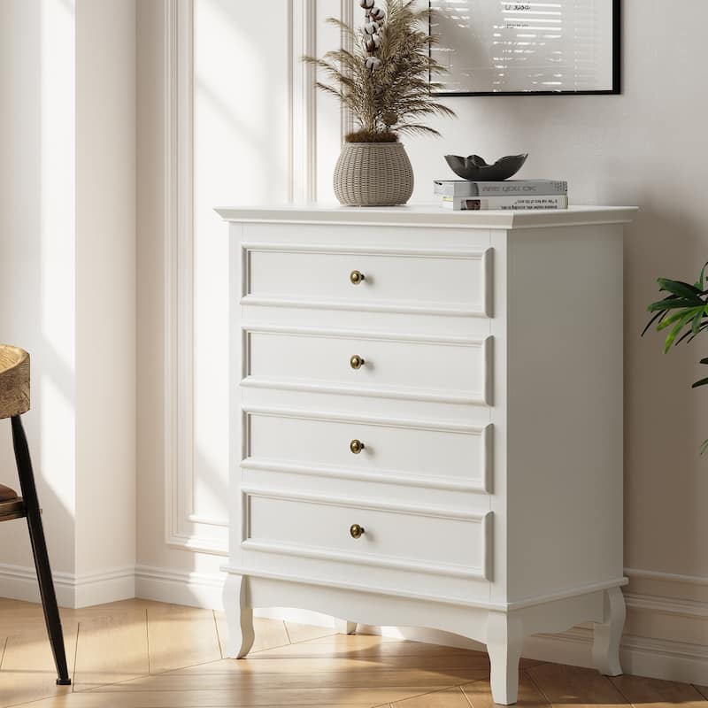 RoyalCraft White 4 Drawer Dresser
