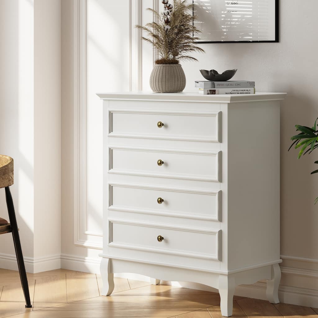 RoyalCraft White 4 Drawer Dresser